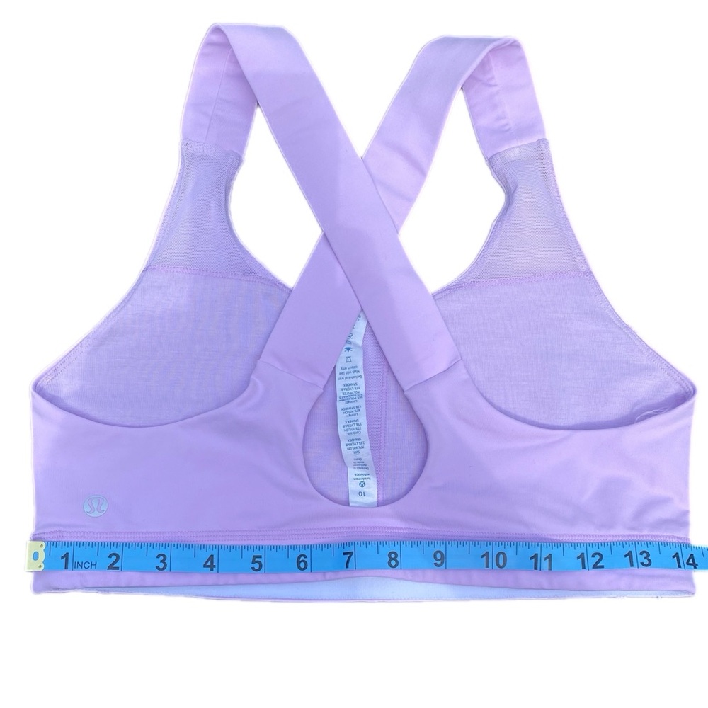 lululemon athletica All Sports Bra Pretty Purple size 10 - Picture 3 of 4